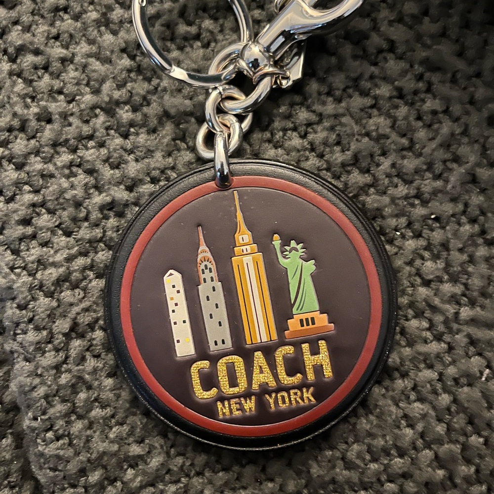 Coach New York Keychain